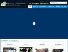 Tablet Screenshot of guptadairy.com
